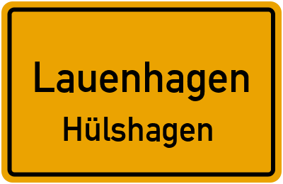 Straßenverzeichnis Lauenhagen Hülshagen