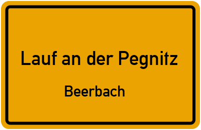 Straßenverzeichnis Lauf an der Pegnitz Beerbach