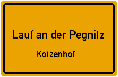 Straßenverzeichnis Lauf an der Pegnitz Kotzenhof
