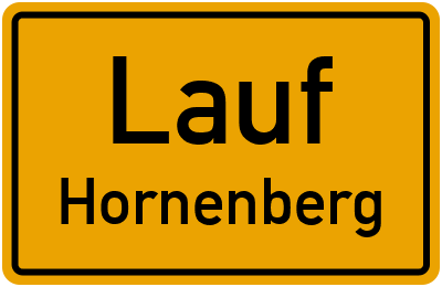 Straßenverzeichnis Lauf Hornenberg