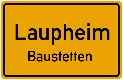 Straßenverzeichnis Laupheim Baustetten