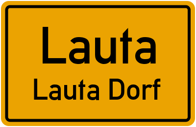 Straßenverzeichnis Lauta Lauta Dorf