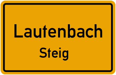 Straßenverzeichnis Lautenbach Steig
