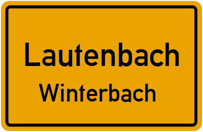 Straßenverzeichnis Lautenbach Winterbach