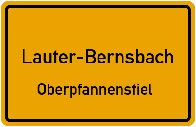 Straßenverzeichnis Lauter-Bernsbach Oberpfannenstiel