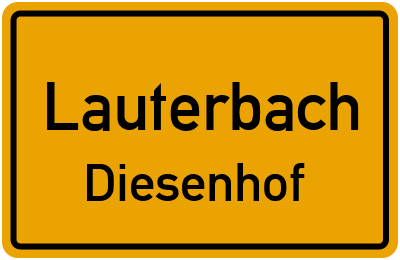 Straßenverzeichnis Lauterbach Diesenhof