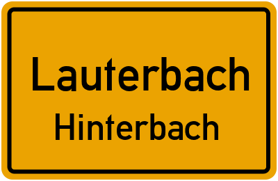 Straßenverzeichnis Lauterbach Hinterbach