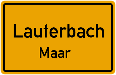 Straßenverzeichnis Lauterbach Maar