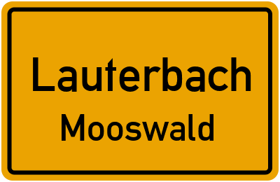 Straßenverzeichnis Lauterbach Mooswald