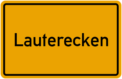 Ortsschild von Lauterecken in Rheinland-Pfalz