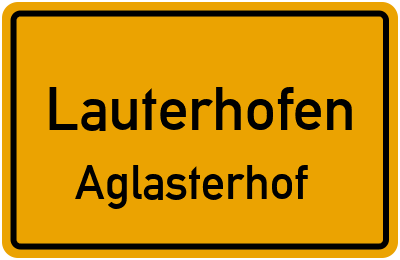 Straßenverzeichnis Lauterhofen Aglasterhof