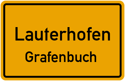 Ortsschild Lauterhofen Grafenbuch
