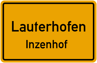 Straßenverzeichnis Lauterhofen Inzenhof