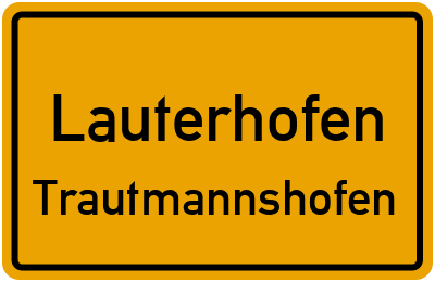 Straßenverzeichnis Lauterhofen Trautmannshofen