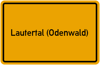 Lautertal (Odenwald) in Hessen