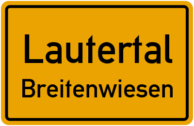 Straßenverzeichnis Lautertal Breitenwiesen