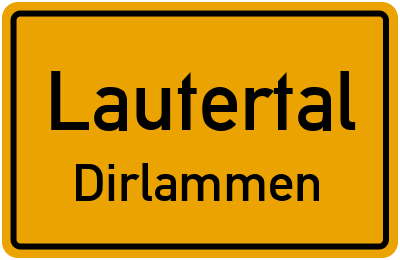 Straßenverzeichnis Lautertal Dirlammen