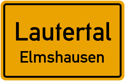 Straßenverzeichnis Lautertal Elmshausen