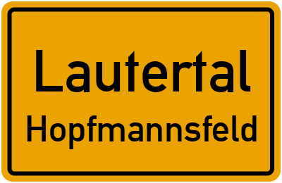 Straßenverzeichnis Lautertal Hopfmannsfeld