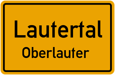 Straßenverzeichnis Lautertal Oberlauter