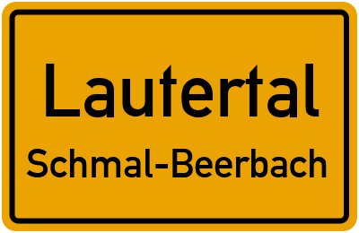 Straßenverzeichnis Lautertal Schmal-Beerbach