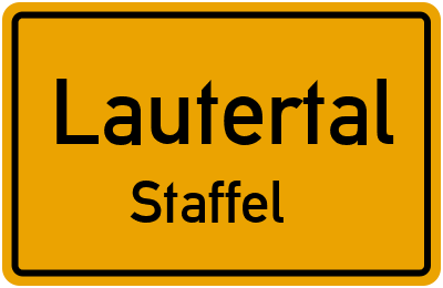 Straßenverzeichnis Lautertal Staffel