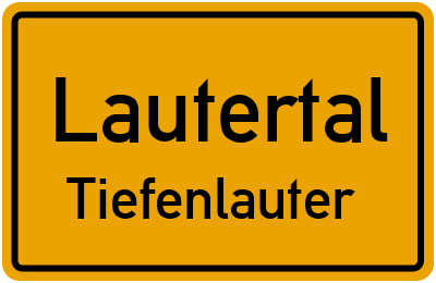Straßenverzeichnis Lautertal Tiefenlauter