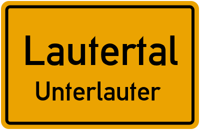 Straßenverzeichnis Lautertal Unterlauter
