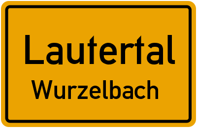 Straßenverzeichnis Lautertal Wurzelbach