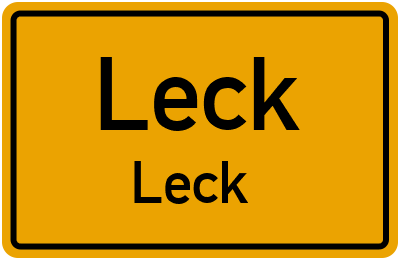 Straßenverzeichnis Leck Leck