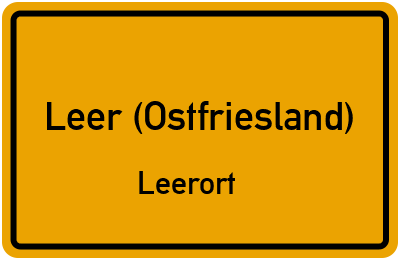 Straßenverzeichnis Leer (Ostfriesland) Leerort