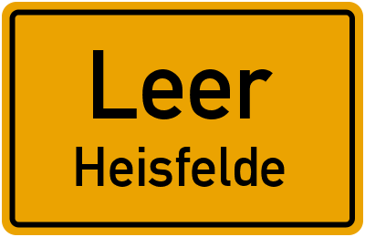 Straßenverzeichnis Leer Heisfelde