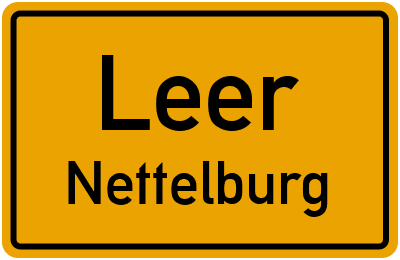 Straßenverzeichnis Leer Nettelburg
