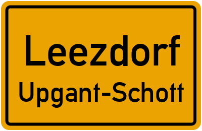 Straßenverzeichnis Leezdorf Upgant-Schott