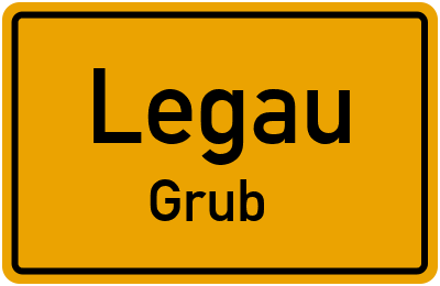 Ortsschild Legau Grub