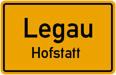 Ortsschild Legau Hofstatt