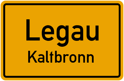 Ortsschild Legau Kaltbronn