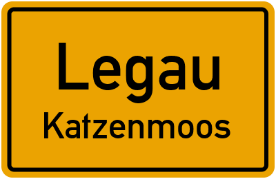 Ortsschild Legau Katzenmoos