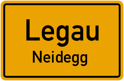 Ortsschild Legau Neidegg