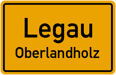 Ortsschild Legau Oberlandholz