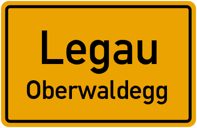 Ortsschild Legau Oberwaldegg