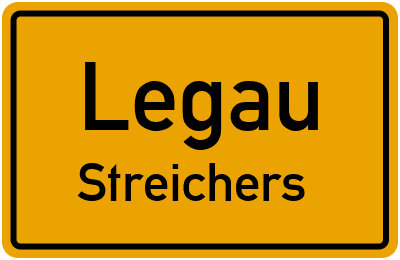 Ortsschild Legau Streichers