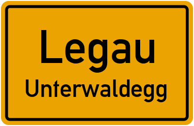 Ortsschild Legau Unterwaldegg