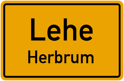 Straßenverzeichnis Lehe Herbrum