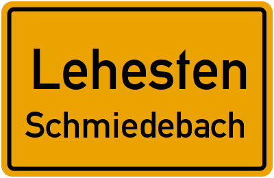 Straßenverzeichnis Lehesten Schmiedebach