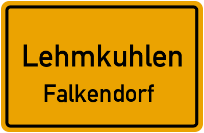 Straßenverzeichnis Lehmkuhlen Falkendorf