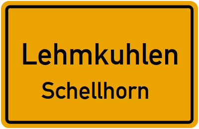 Straßenverzeichnis Lehmkuhlen Schellhorn