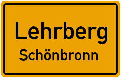 Straßenverzeichnis Lehrberg Schönbronn
