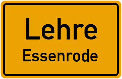 Straßenverzeichnis Lehre Essenrode