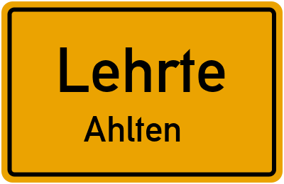 Straßenverzeichnis Lehrte Ahlten